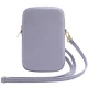 Telefono krepšelis Guess Zip Triangle 4G, violetinis