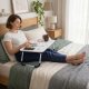 Sulankstomas nešiojamojo kompiuterio staliukas ModernHome, 60x40 cm, baltas