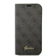 Guess atverčiamasis dėklas iPhone 14 Pro Max telefonui, juodas