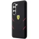 Ferrari Hot Stamp Lines dėklas Samsung Galaxy S23+ telefonui, juodas