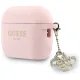 Dėklas Guess Silicone 4G Charm ausinėms Apple AirPods Pro 3, rožinis