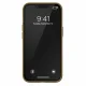 Adidas dėklas iPhone 13 Pro Max telefonui, OR Molded PU, smėlinis / auksinis