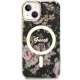 Guess dėklas iPhone 14 telefonui Flower MagSafe, juodas
