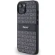DKNY Mono Stripe & Metal Logo dėklas, skirtas iPhone 15 / 14 / 13, juodas