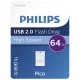 USB atmintinė Philips Pico Edition 64 GB USB 2.0, violetinė