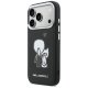 Karl Lagerfeld Karl & Choupette Back Logo MagSafe Dėklas iPhone 17 Pro Telefonui, Juodas