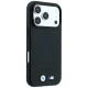 BMW M Blue Perfo Metal Logo MagSafe dėklas telefonui iPhone 18 Pro Max / 17 Pro Max, juodas