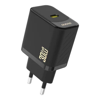 Dudao A27P 30W PD GaN USB-C įkroviklis, juodas