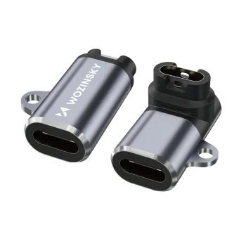 Wozinsky WAYGS1 USB-C adapteris „Garmin“ išmaniajam laikrodžiui, pilkas