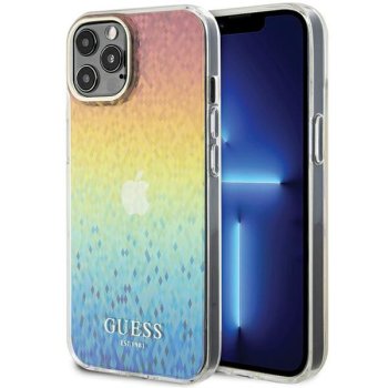 Guess dėklas iPhone 12 / 12 Pro telefonui IML Faceted Mirror Disco, daugiaspalvis