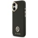 Guess Grained Strass Logo MagSafe dėklas, skirtas iPhone 17, juodas