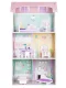 Ecotoys 4121 Wooden Dollhouse Rezydencja Jagodowa with Furniture