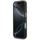 Guess IML Script Metal MagSafe dėklas iPhone 17 Pro Max telefonui, juodas / rudas