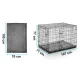 Pethaus metalinis narvas šunims su guoliu L 107 x 71 x 77 cm PH-202