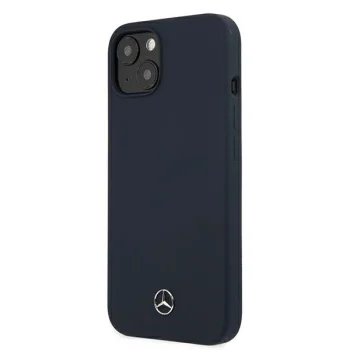 Mercedes dėklas iPhone 13 mini telefonui Silicone Line, tamsiai mėlynas