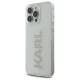 Karl Lagerfeld dėklas iPhone 16 Pro Max telefonui IML Rhinestones Logo, skaidrus