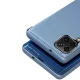 Atverčiamasis dėklas Clear View, skirtas Samsung Galaxy A22 4G, juodas