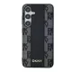 DKNY Samsung Galaxy S24+ dėklas Leather Checkered Mono Pattern MagSafe, juodas