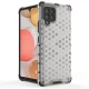 Apsauginis dėklas Samsung Galaxy A42 5G Honeycomb su TPU rėmeliu, raudonas