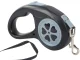 Automatic dog leash with tape, 5m, up to 15kg, black