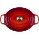 Ketaus troškintuvas Le Creuset Signature ovalus 31 cm 6.3 l, Cerise