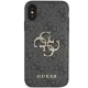 Guess 4G Big Metal Logo deklas iPhone X / XS modeliams, pilkas