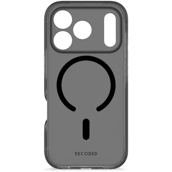 „Decoded DropTec“ MagSafe dėklas „iPhone 17 Pro“ - Juodas/Skaidrus