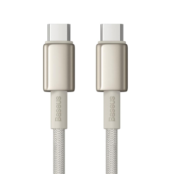 Baseus Tungsten USB Type C to USB Type C Data Charging Cable 100W, 2m, Gold
