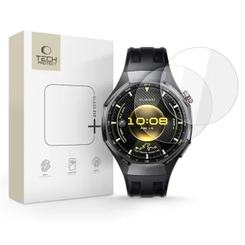 Tech-Protect Glass Fit+ apsauginis stiklas Huawei Watch GT 6 Pro 46mm, 2 vnt., skaidrus