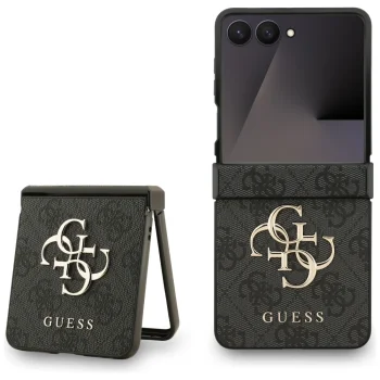 Guess Big 4G Logo Classic dėklas, skirtas Samsung Galaxy Z Flip7, juodas