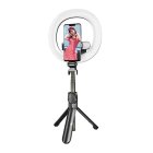 Puluz Selfie Stick Tripod Telescopic Stand and Bluetooth Remote Control with LED ring 16cm