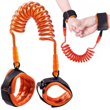 Child Anti-Lost Safety Wrist Link Harness, Orange