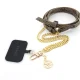 Universalus telefono dirželis Guess 4G Chain CBDY, rudas