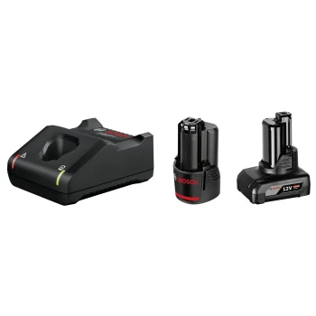 Bosch 12V pradinis rinkinys: 2.0Ah ir 4.0Ah akumuliatoriai + GAL 12V-40 įkroviklis