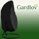 Gardlov apsauginis uždangalas vienvietei sodo kėdei, juodas