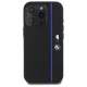 BMW dėklas iPhone 16 Pro Max telefonui Silicone Hexagon Blue Line MagSafe, juodas