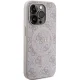 Guess iPhone 14 Pro Max Case 4G Collection Leather Metal Logo MagSafe, Pink