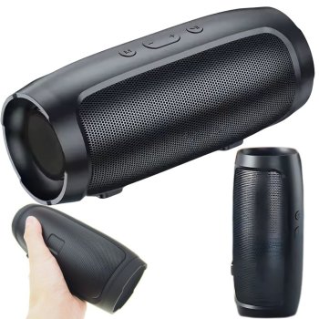 Charge Mini 3+ Wireless Bluetooth Speaker, USB, microSD, FM, Black