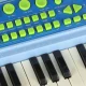 Kids Interactive Keyboard Piano with Microphone and Stand, 37 Keys, Blue