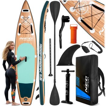 Neo-Sport Reefbreak SUP irklentė, 350 x 81 x 15 cm