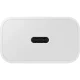 Samsung EP-T2510XWEGEU 25W SFC GaN tinklo įkroviklis su USB-C laidu, baltas