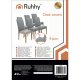 Ruhhy Chair Covers, 6 pcs, Light Grey
