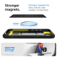 Spigen Rugged Armor Mag dėklas iPhone 16e telefonui, matinė juoda