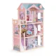 Large Wooden Dollhouse with 3 Floors and 11 Furniture Pieces ECOTOYS