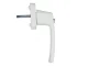 Universal Locking Window Handle with Key for Child Safety, White