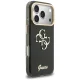 Guess IML 4G Script Metal dėklas skirtas iPhone 17 Pro Max / 18 Pro Max, juodas
