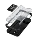 Dėklas iPhone 12 mini Crystal Ring Case su žiedu ir stovu, juodas
