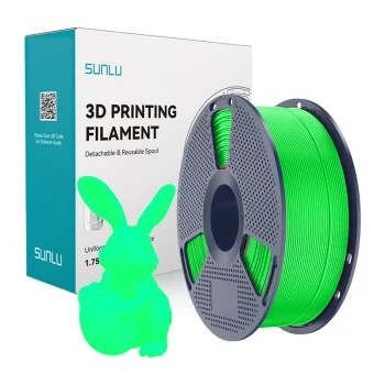 3D spausdintuvo siūlas Sunlu PLA Glow FG 1.75 mm 1 kg, šviečiantis tamsoje, žalias
