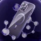 Kingxbar Ice Crystal Series MagSafe dėklas iPhone 14 Plus, sidabrinis