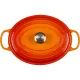 Le Creuset Signature ovalus ketaus troškintuvas 31 cm, 6.3 l, Volcanic oranžinis